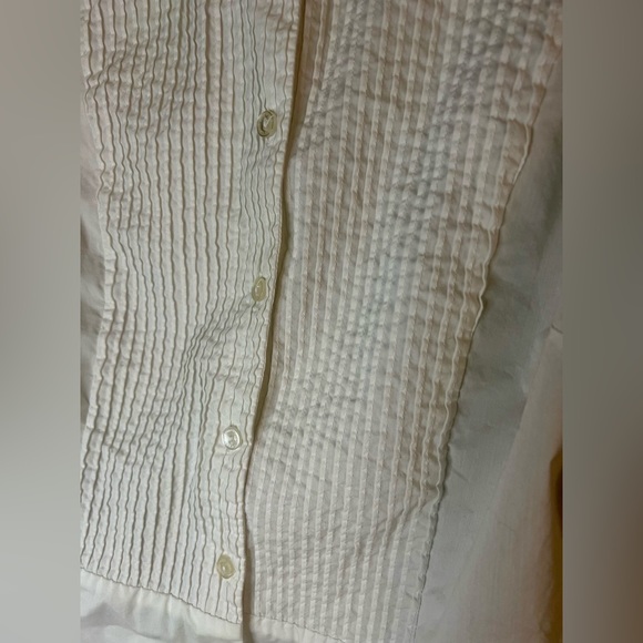 Samuel Dong White Button Down Shirt. Sz M - Picture 2 of 8